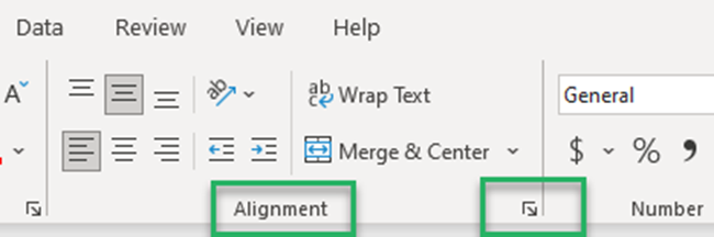  launching the format cells dialog box