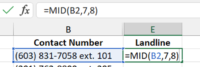 Excel Functions LEFT, RIGHT, MID, and LEN for Substrings