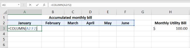 The array column functions