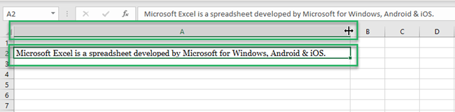 Desired column width