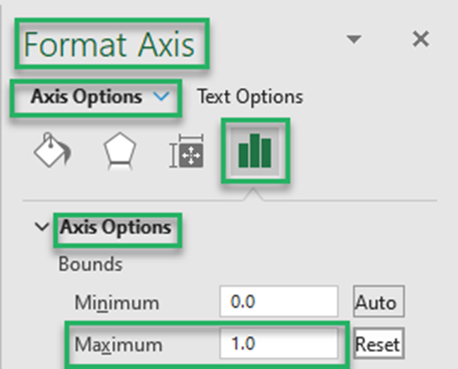 Adjusting the secondary axis