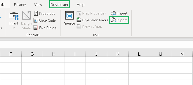 Exporting the XML file to other programs.