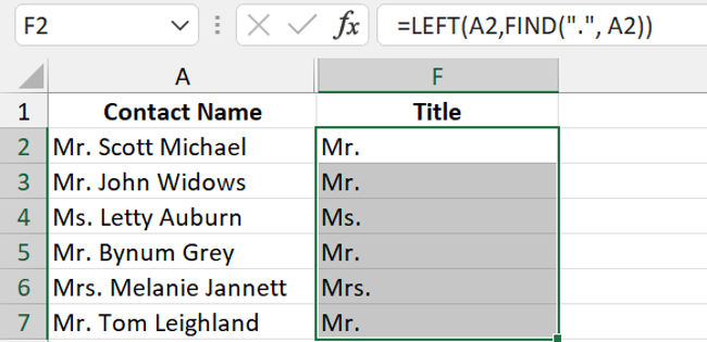 22 extra siccess title 6. Hit Enter and fill in the other rows. Result: