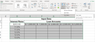 How to Make a Data Table in Excel Step-by-Step Guide (2024)