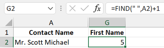 24 formula returned 5 value The formula returned the integer value of 5