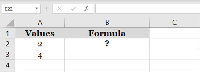 numeric values in cells