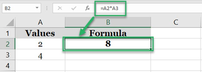 formula using cell references