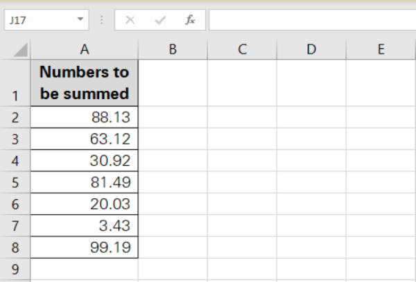 How to Sum a Column in Excel (Addition of Numbers)
