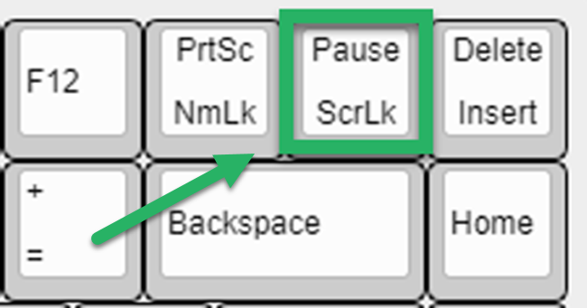 Pause Scroll Lock key