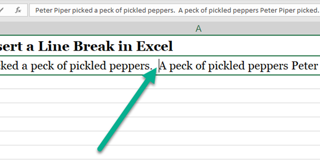 Selecting an appropriate position for inserting the line break.