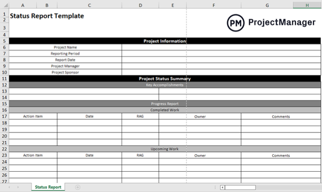 Status report template