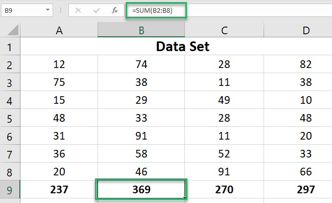 Selecting cells in sequence