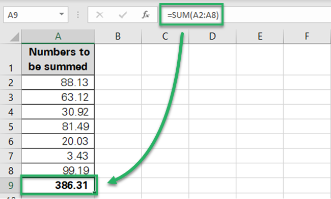 Auto Sum in Excel