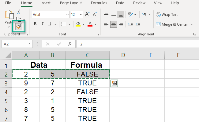 19 paste format painter Using the Format Painter to paste formatting.