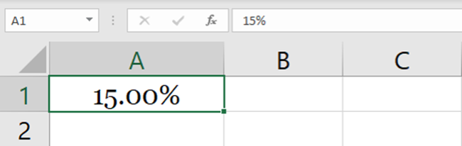 Percentage to the desired decimals added