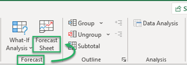  Forecasting data in Excel