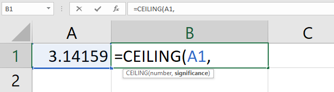 Type the number argument.