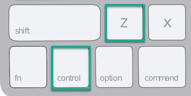 Undo shortcut key