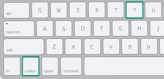 Redo shortcut key