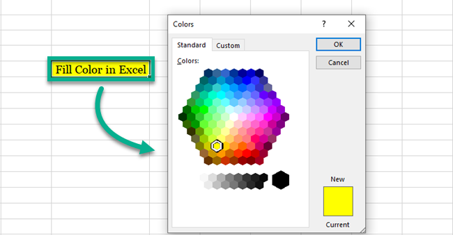 Colors dialog boxes