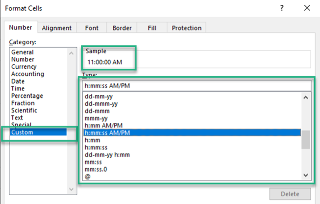 Custom Number formats