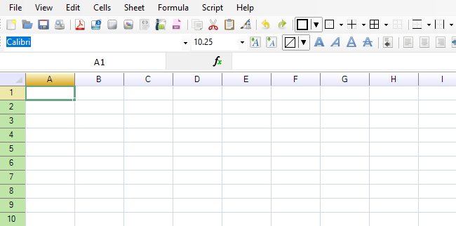 Excel Viewer Display Screen