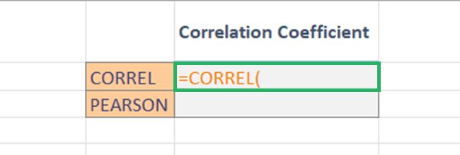 04 correl function formula Select CORREL function to find the correlation coefficient in Excel.