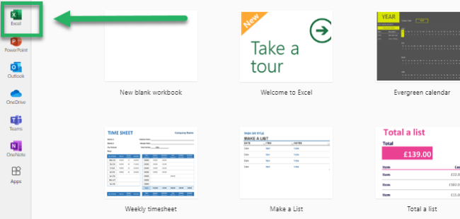 Excel online