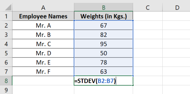 Mean and standard deviation