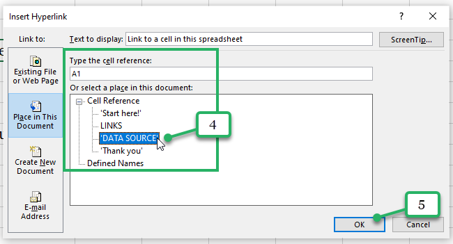 Click sheet name in the current workbook