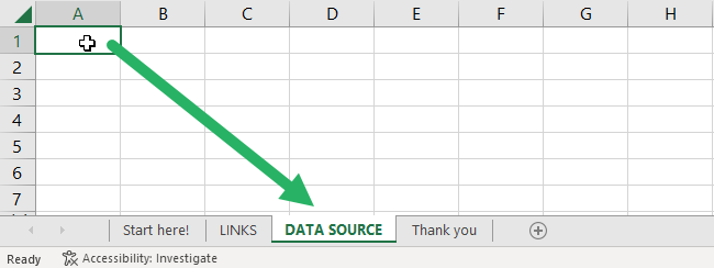 Sheet name in the same sheet