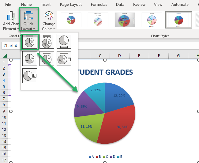 Changing the chart layout