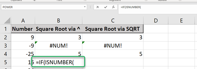 ISNUMBER function will be our logical test argument