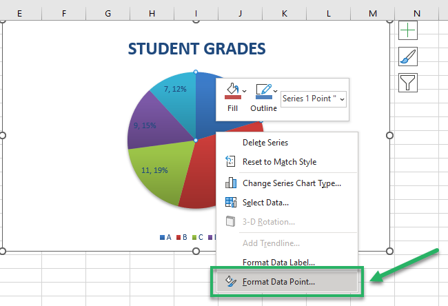 Format data series pane