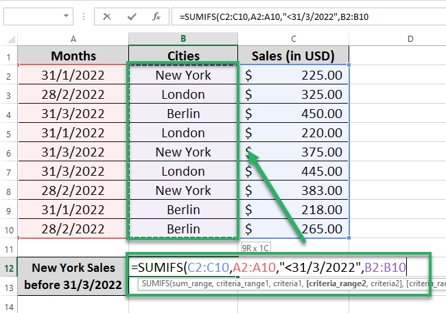 24 second criteria Selecting criteria_range for second criteria