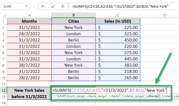 How to Use the SUMIF function in Excel (and SUMIFS)