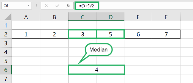 Central tendency average value for even numbers