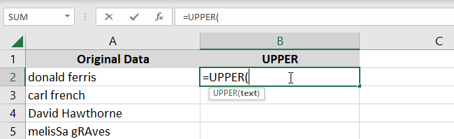 not the underlying formulas