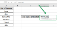 How to Use the CHOOSE Function in Excel + Examples