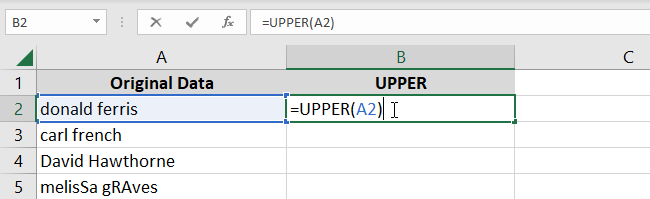 appropriate cell reference