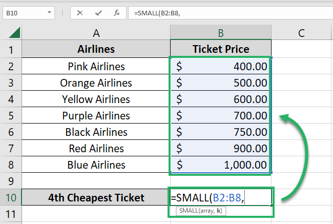 Creating a reference to the supplied array