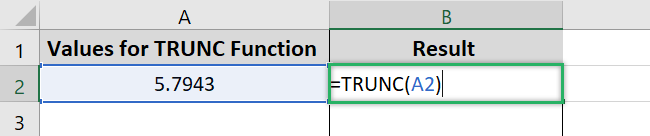 Following formula for Excel functions. 