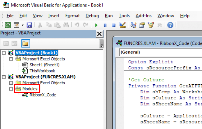 excel vba code window for writing code