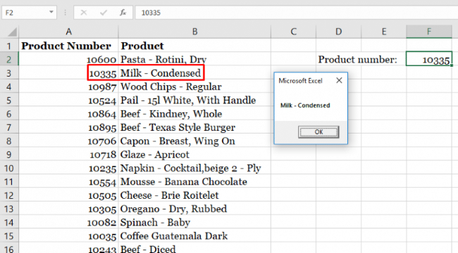 Excel vba vlookup results when the macro runs (exact match) in the excel sheet