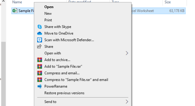 03 windows dropdown Window's Explorer drop down menu