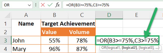 Entering logical values - 2nd logical value