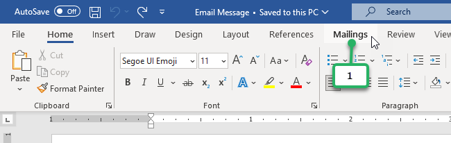 word mail merge process