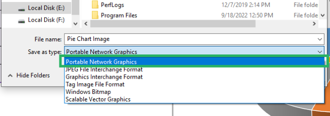 Image format selection 