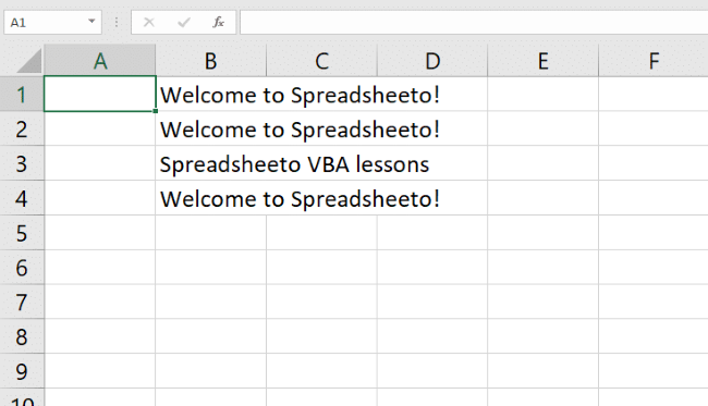 excel vba using cell address to change a particular cell