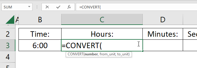 convert function